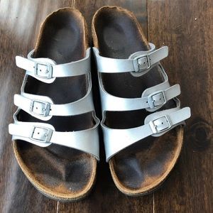 Birkenstock Florida Sandals in Silver